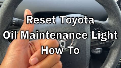 Reset Oil Maintenance Light Toyota Highlander