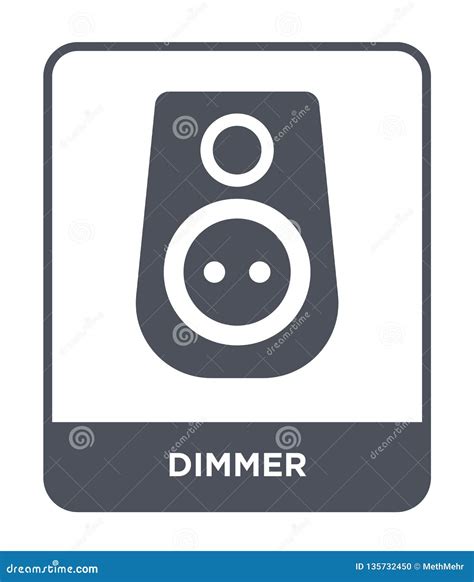 Dimmer Icon In Trendy Design Style Dimmer Icon Isolated On White