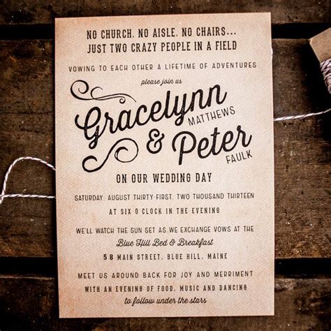 30 Casual Wedding Invitations Ideas - Wohh Wedding