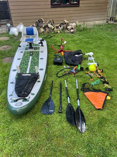 Sea Eagle Fish SUP 126 Fishing Kayak With Motor Battery Plus Many