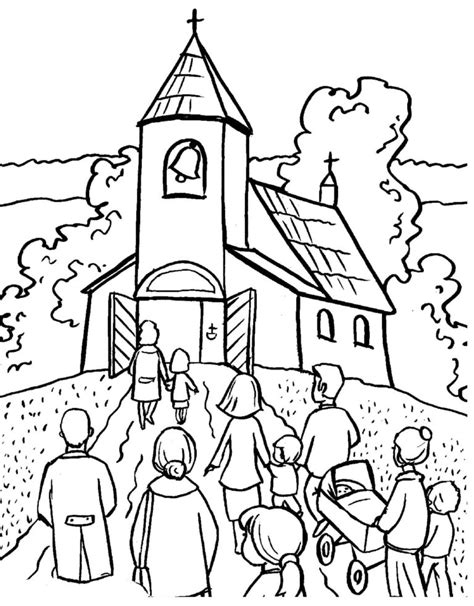 Desenhos De Igreja Para Colorir