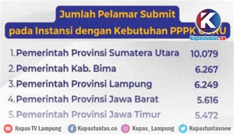 Kupas Tuntas Pelamar PPPK Guru Pemprov Lampung Terbanyak Ketiga Nasional