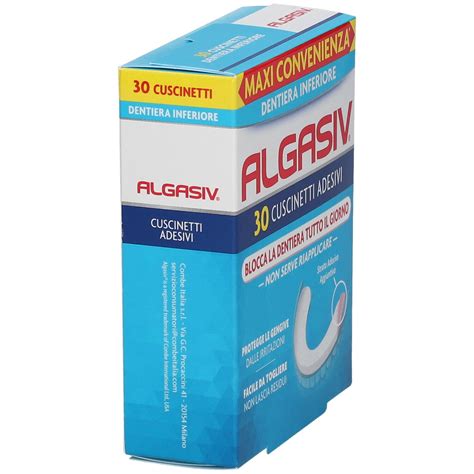 Algasiv Cuscinetti Adesivi Dentiera Inferiore Pz Redcare