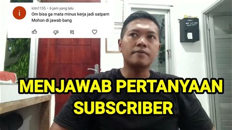 MATA MINUS BISA JADI SATPAM YouTube