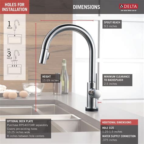 Delta Trinsic Touch2o Arctic Stainless Single Handle Pull Down Touch On