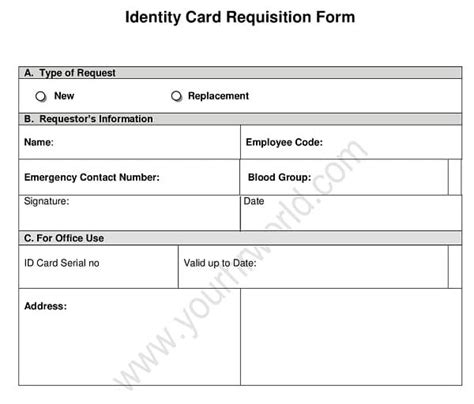 Id Card Request Letter Format