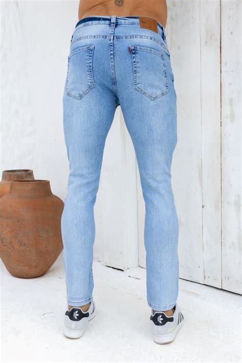 Calça Jeans Reta Atacado Masculina Revanche Durame Azul Roupas