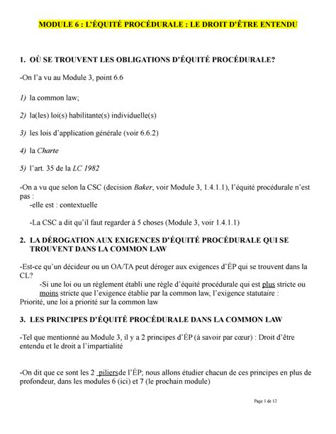 Adm M Droit Entendu E Module L Quit Proc Durale Le Droit