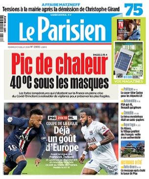 Le Parisien Du Vendredi Juillet T L Charger Des Magazines