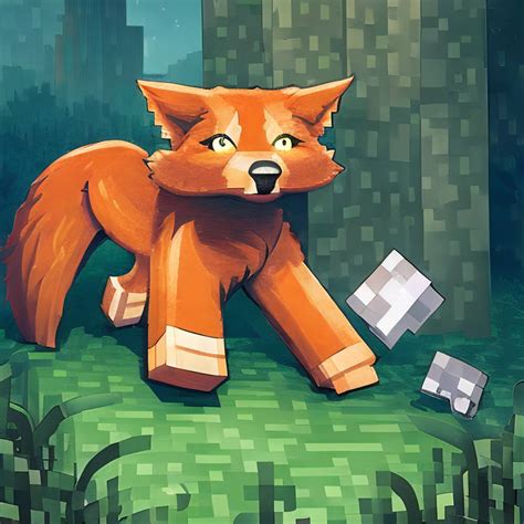 Minecraft Fox Art By 1346rh On Deviantart