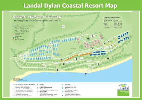 // Village map of Landal Dylan Coastal Resort | ParkExplorer