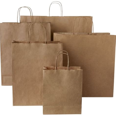 G Kraft Paper Bag With Twisted Handle X X Cm