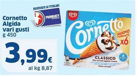 Cornetto Algida Vari Gusti G 450 Offerta Di Sigma