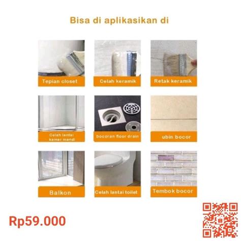 Jual Model Baru Lem Transparan Waterproof Pelapis Anti Bocor Retak