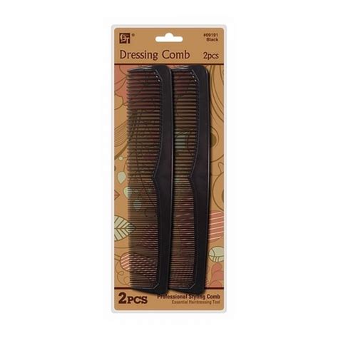 Plastic Comb Set Dressing Comb 2 Pcs 875″ Black Beauty Town