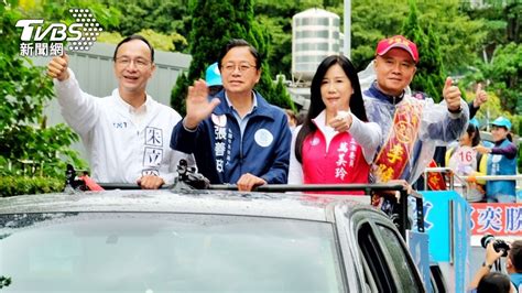 朱立倫陪車隊掃街 對張善政有100％信心│桃園市│選舉│2022九合一大選│tvbs新聞網