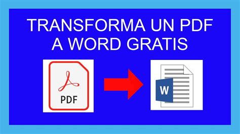 Como Convertir Un Archivo Pdf A Word Online Gratis Printable