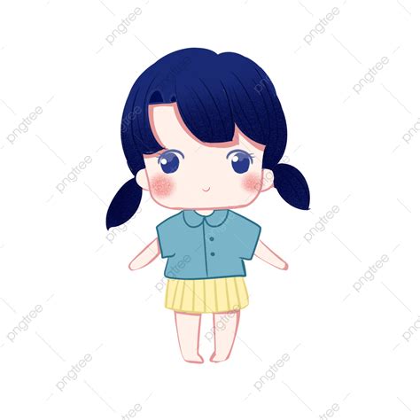 Bonita Garota Do Desenho Animado Png Encantador Menina Desenho Animado Imagem Png E Psd Para