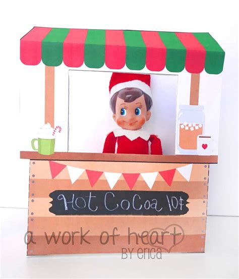 Shelf Elf Printables Hot Cocoa Stand Etsy