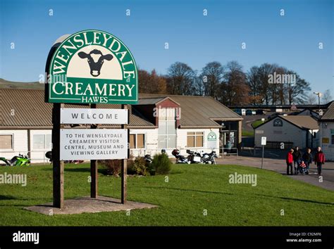 Wensleydale creamery cheese factory at Hawes Yorkshire Dales National ...