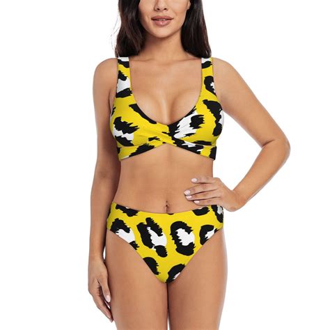 Payohto Women S Cross Front Bikini Set With High Elasticity Soft