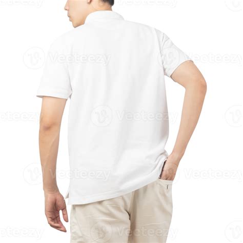 Homem Na Maquete De Camiseta Polo Branca Modelo De Design 8587012 Png