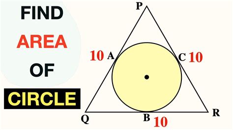 Find Area Of Incircle Of An Equilateral Triangle With Side Length 10 By 2 Methods Youtube