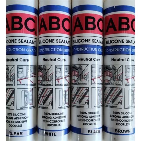 Abc Silicone Sealant Construction Grade Neutral Cure Shopee Philippines