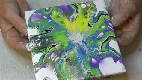 Acryl gießen Bloom Technik Acrylic Pouring YouTube