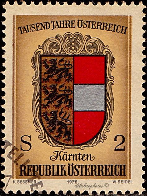 Austria Coats Of Arms Of Austrian Provinces Carinthia Millennium Of