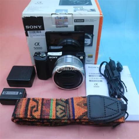 Kamera Sony A5000 Lensa Kit 16di50mm OSS Fullset Bekas Mulus Di Depok