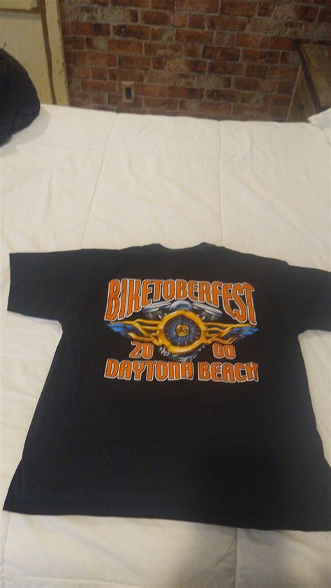 Vintage 2000 Biketoberfest Daytona Beach Shirt Size L Gem