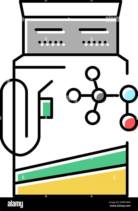 ilustración del vector del icono de color de la estación de gas de