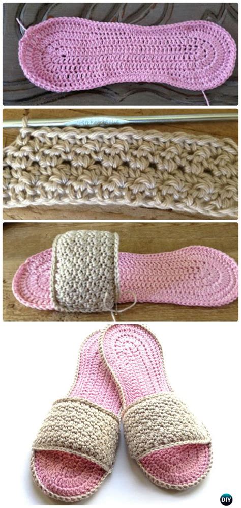 Crochet Women Slippers Free Patterns Diy Instructions