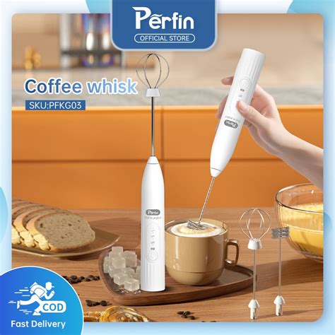 Jual Perfin PFKG03 Pembuih Susu Pengocok Telur Handheld Blender Milk