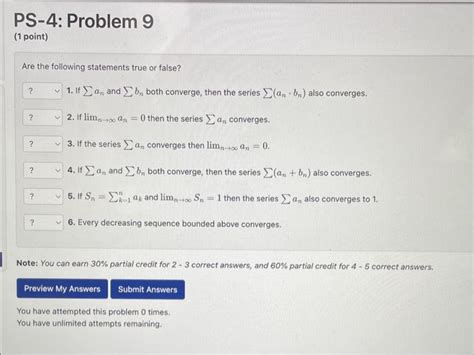 Solved Are The Following Statements True Or False 1 If An Chegg