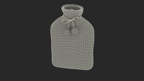 Hand Warmer Hot Water Bag White Fur D Model Turbosquid