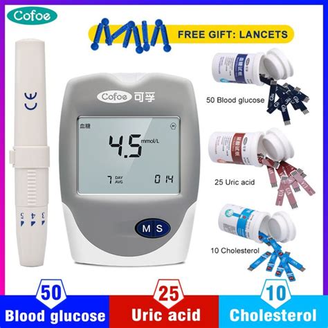 Cofoe In Cholesterol Uric Acid Blood Glucose Household Meter Health