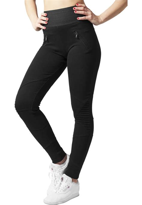 Urban Classics Ladies Interlock High Waist Leggings Leggings Black