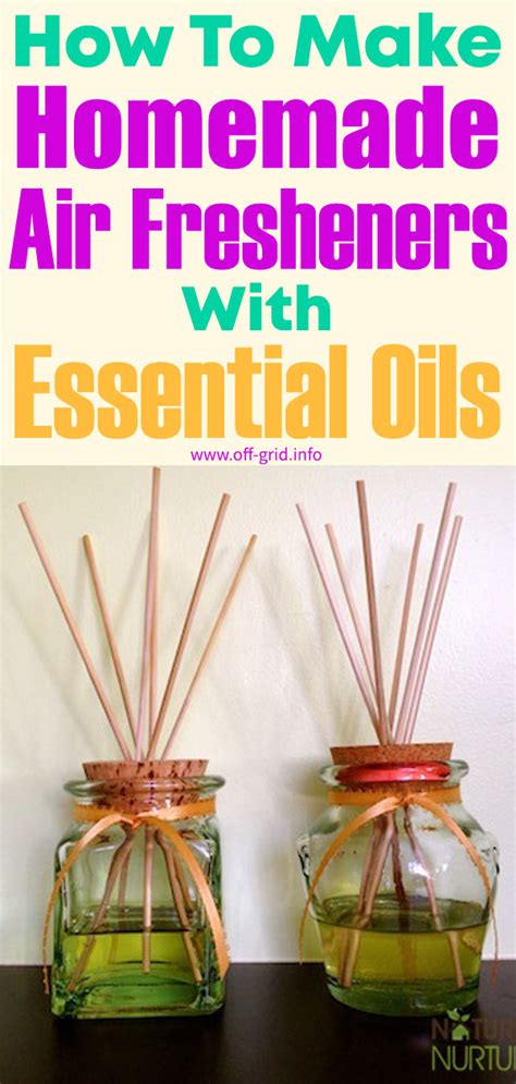 How To Make Homemade Air Fresheners With Essential Oils Off Grid