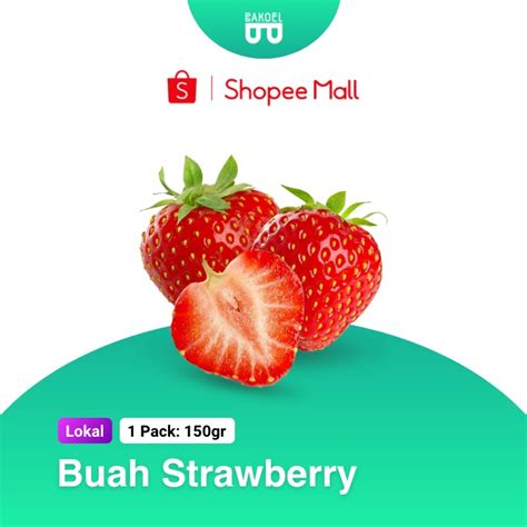 Jual Buah Strawberry Segar Harga Per Pack Bakoel Sayur Online