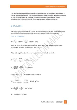 Pr Ctica Ensayo De Tracci N I Pdf