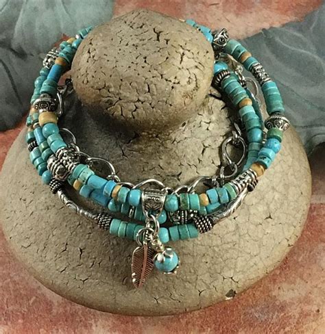 Turquoise Howlite Turquoise Necklace Southwestern Bracelet Memory