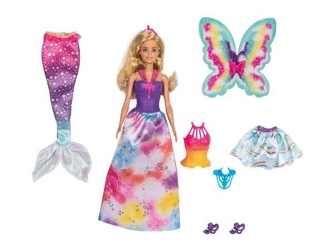 Barbie Dreamtopia Mermaid Dress Up Doll Gift Set Blonde Doll Princess Fairy