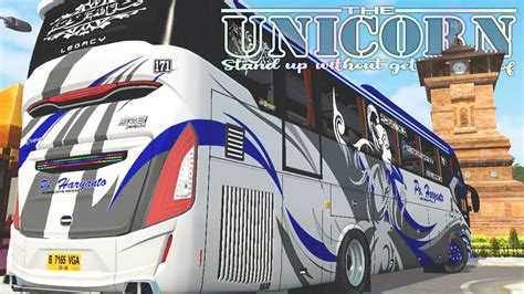 MOD TERBARU SR2 GEN 3 MN Art Livery Po Haryanto 171 Unicorn Bussid V3