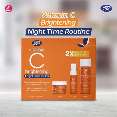 Boots Vitamin C Brightening Combo Cream Serum Toning Water Elegance