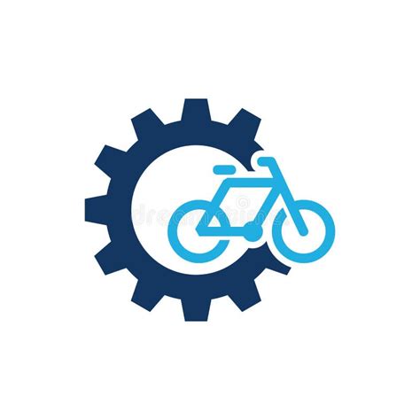 Bike Gear Logo Icon Design Stock Vector Illustration Of Factory