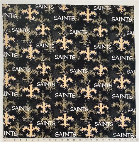 Bandana Nfl Football New Orleans Saints Cotton Shadowed Fleur Etsy