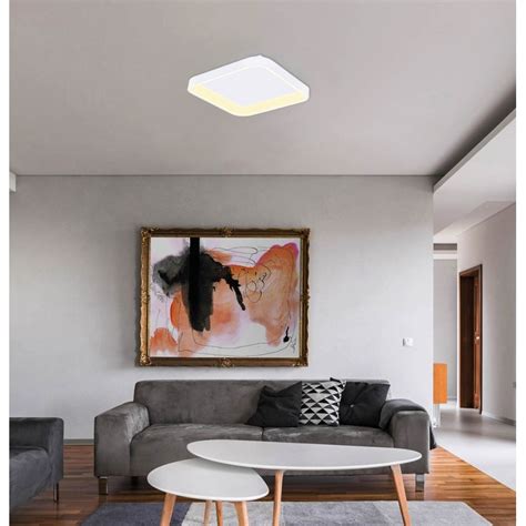 Luz Desing Plafon Aplique Amable L Blanco Dimerizable Led Smart Cie