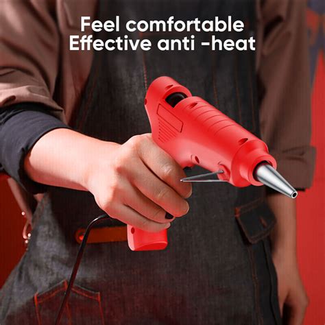 Mitsushi 80W 60W 100 240V Hot Melt Glue Gun Heavy Duty Glue Gun Electronic Power Tool 50pcs Glue